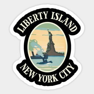 Liberty Island New York City Sticker